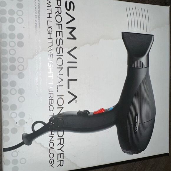 Sam Villa Professional Ionic Hair Dryer in Box with Accessories